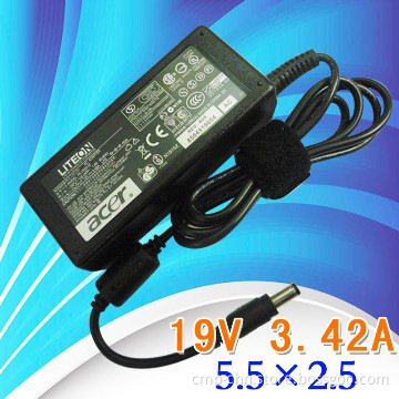 Replacement laptop adapter for Acer 19V 3.42A